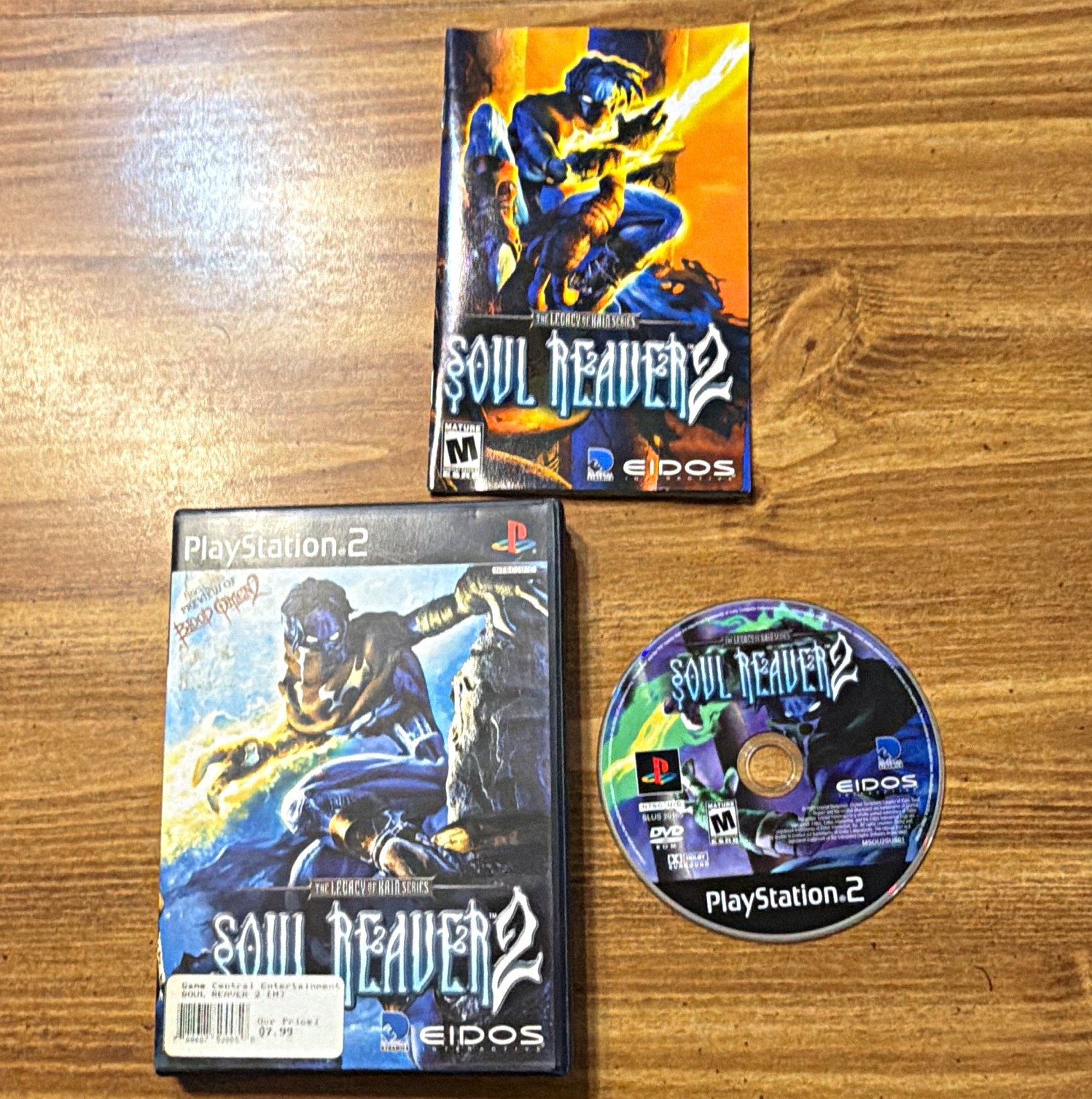 Eidos Interactive Soul Reaver 2 PS2 M Legacy of Kain Action Adventure Manual