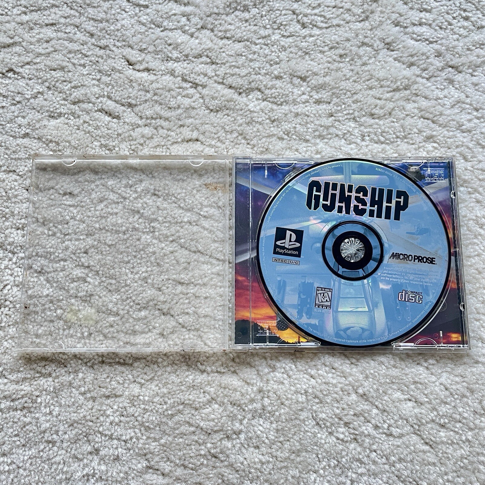 Gunship Playstation 1 PS1 PREOWNED COMPLETE CIB