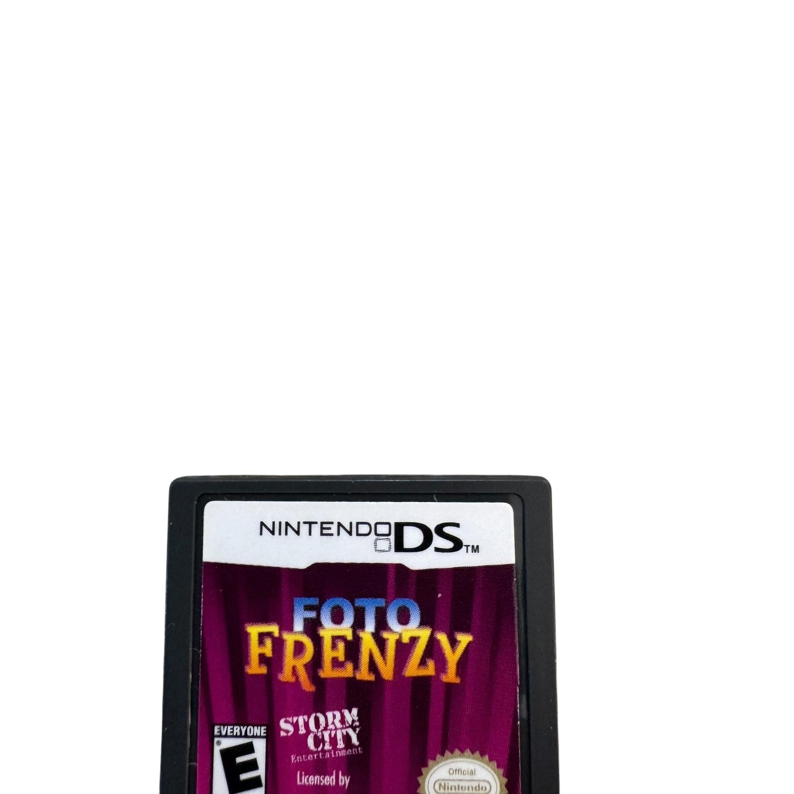 Foto Frenzy Nintendo DS Video Game E Storm City NTSC Puzzle Kids Black Cart Only