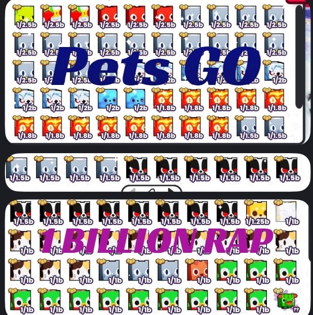 Roblox – Pets GO | 1 Billion GEMS RAP Value in Huge Pets | Cheapest & Fastest