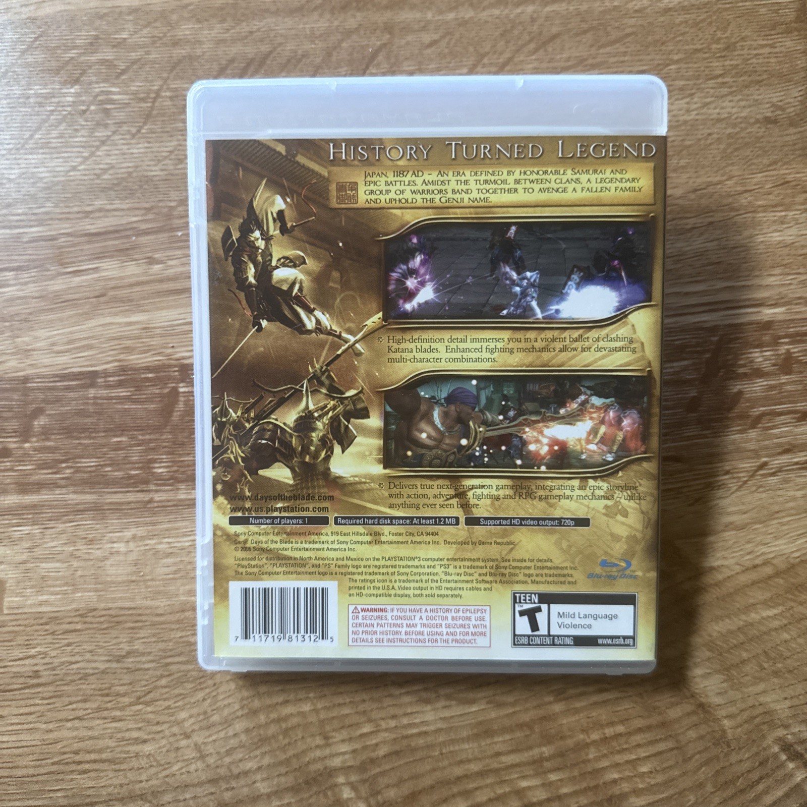 Genji: Days of the Blade (Sony PlayStation 3, 2006)