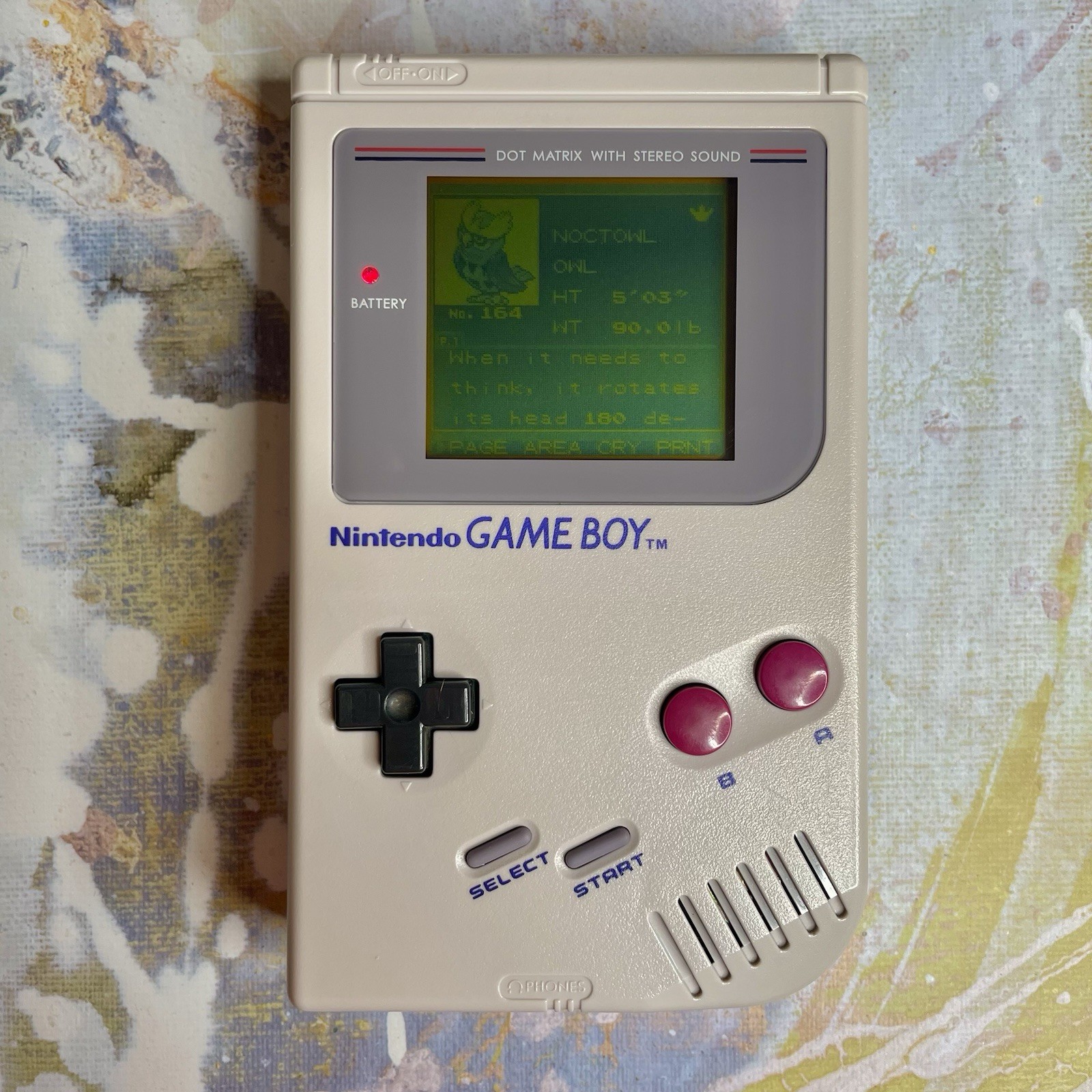 Original Nintendo GameBoy DMG-01 Handheld Console Gray CIB Complete In Box