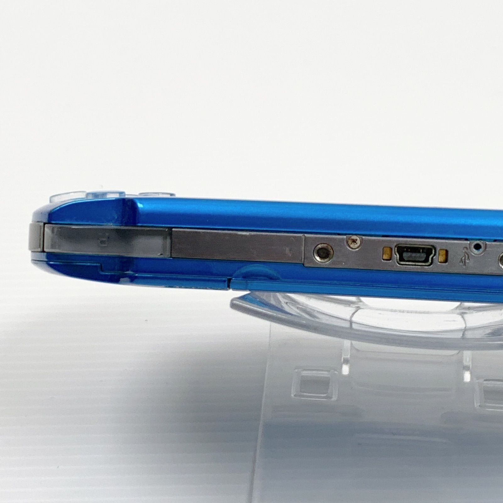 PSP Playstation Portable Vibrant Blue PSP 3000 VB Console USB cable Tested Japan