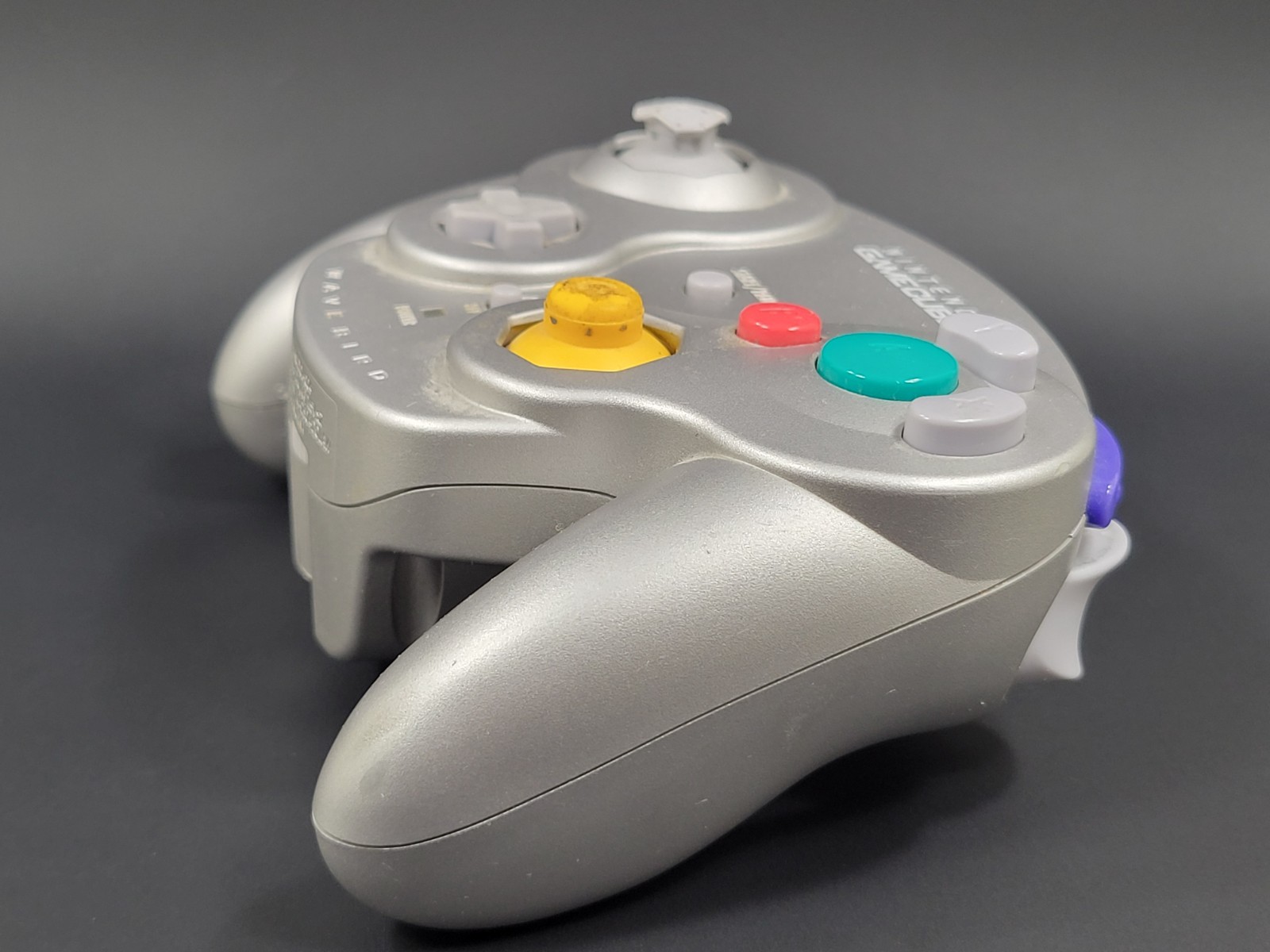 Nintendo Gamecube DOL-004 Wavebird Controller Platinum No Reciever For Parts