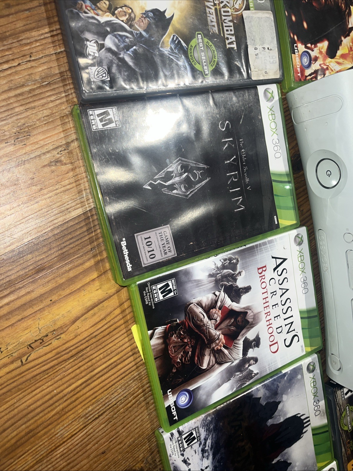 Xbox 360 White 60gb Console bundle w/ games & Original Box