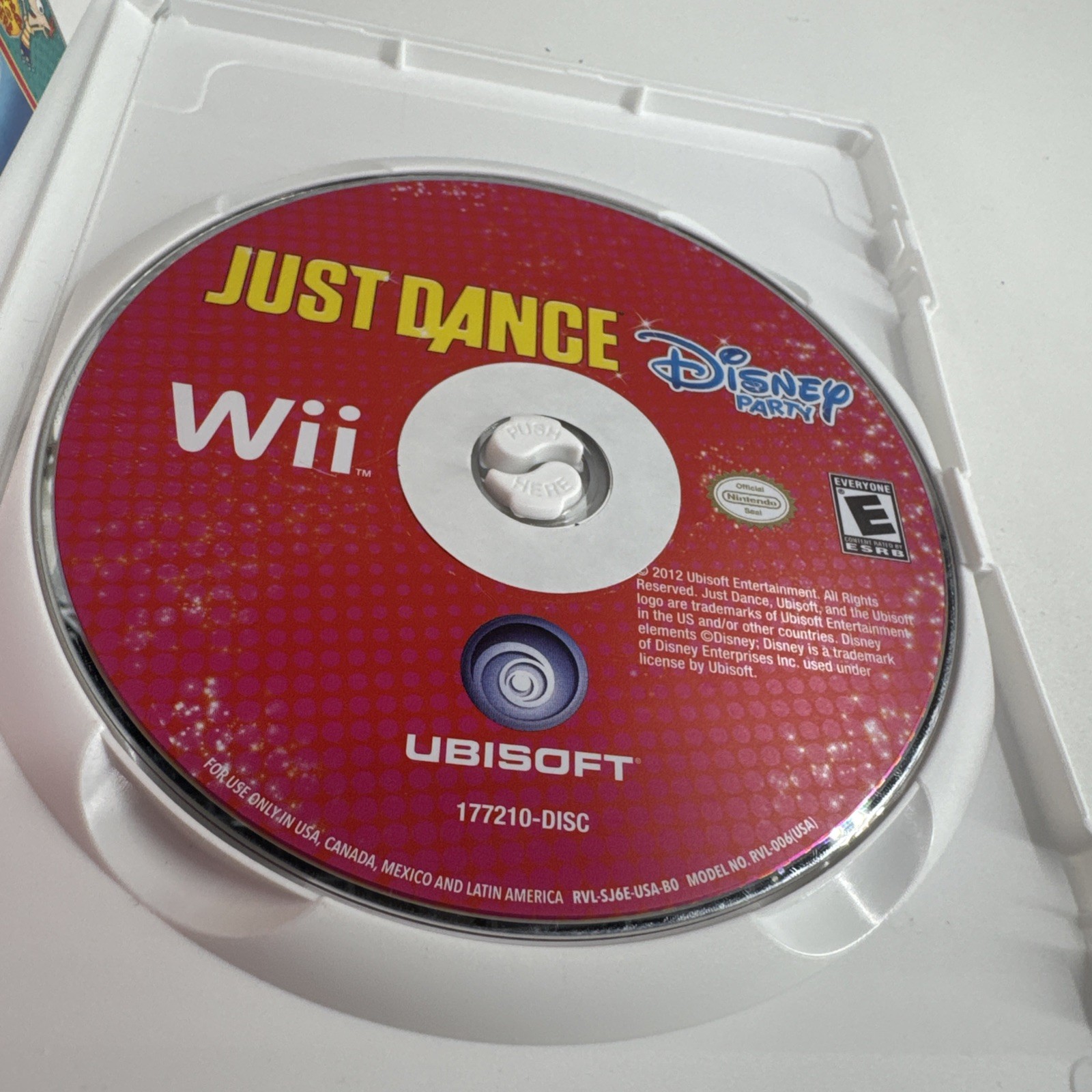 Just Dance: Disney Party (Nintendo Wii, 2012) COMPLETE CIB w/Manual Tested