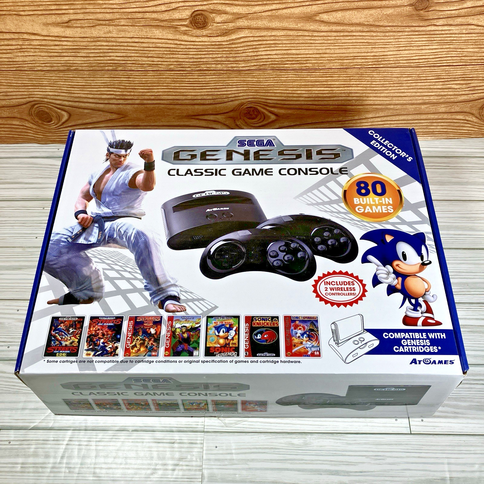 Sega Genesis Classic Game Console 80 Built-in Games Collector’s Edition Wireless