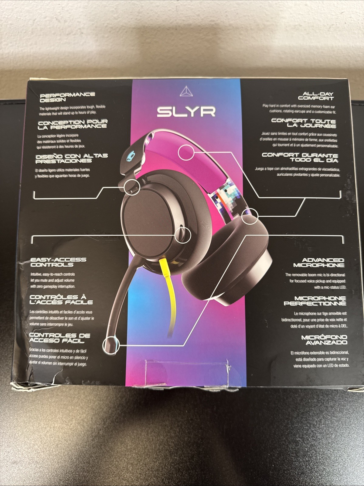 Skullcandy SLYR Lightweight Multi Platform Gaming Headset With Boom Mic New