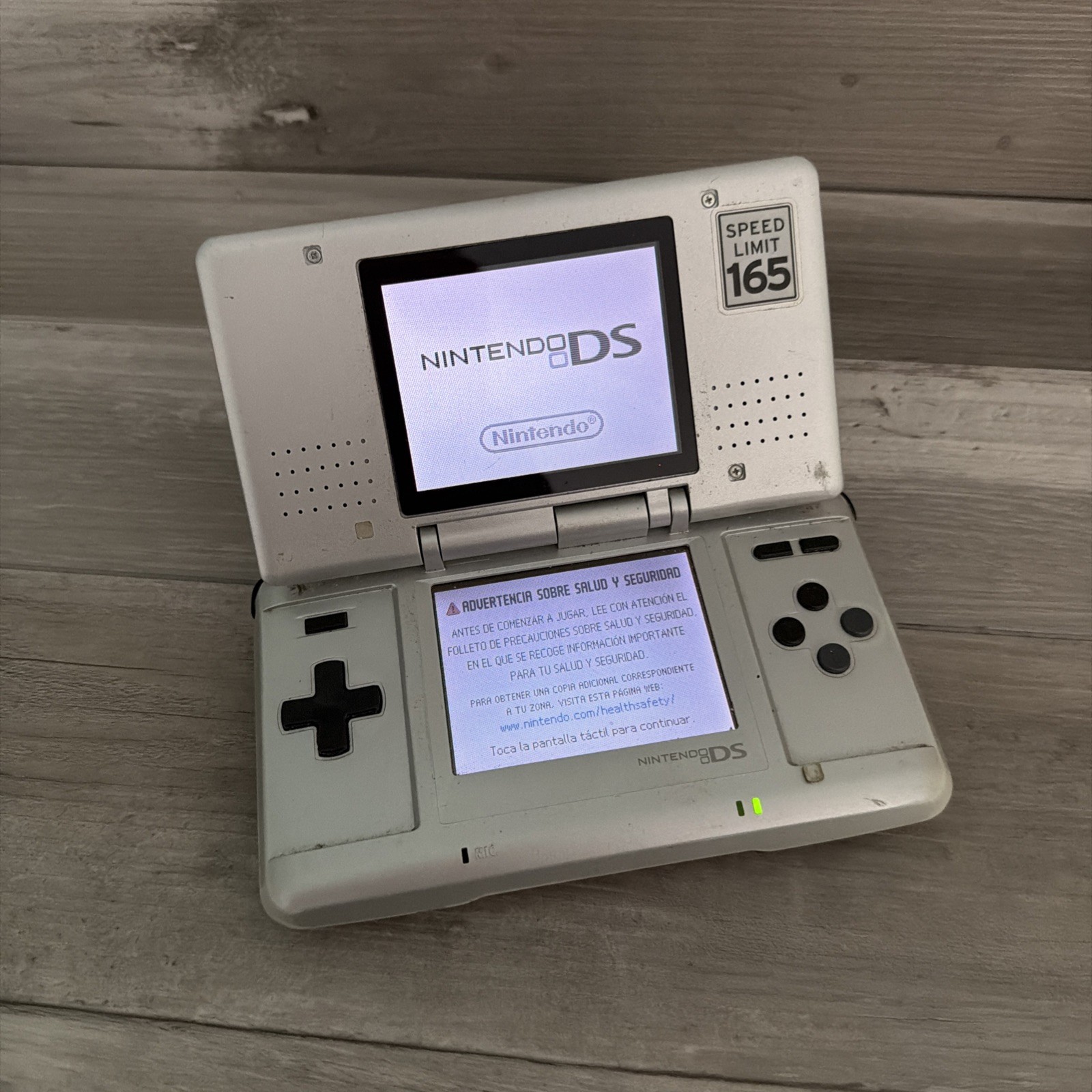 Nintendo DS Handheld System – Silver | Bundle w/charger And Game Great Screens
