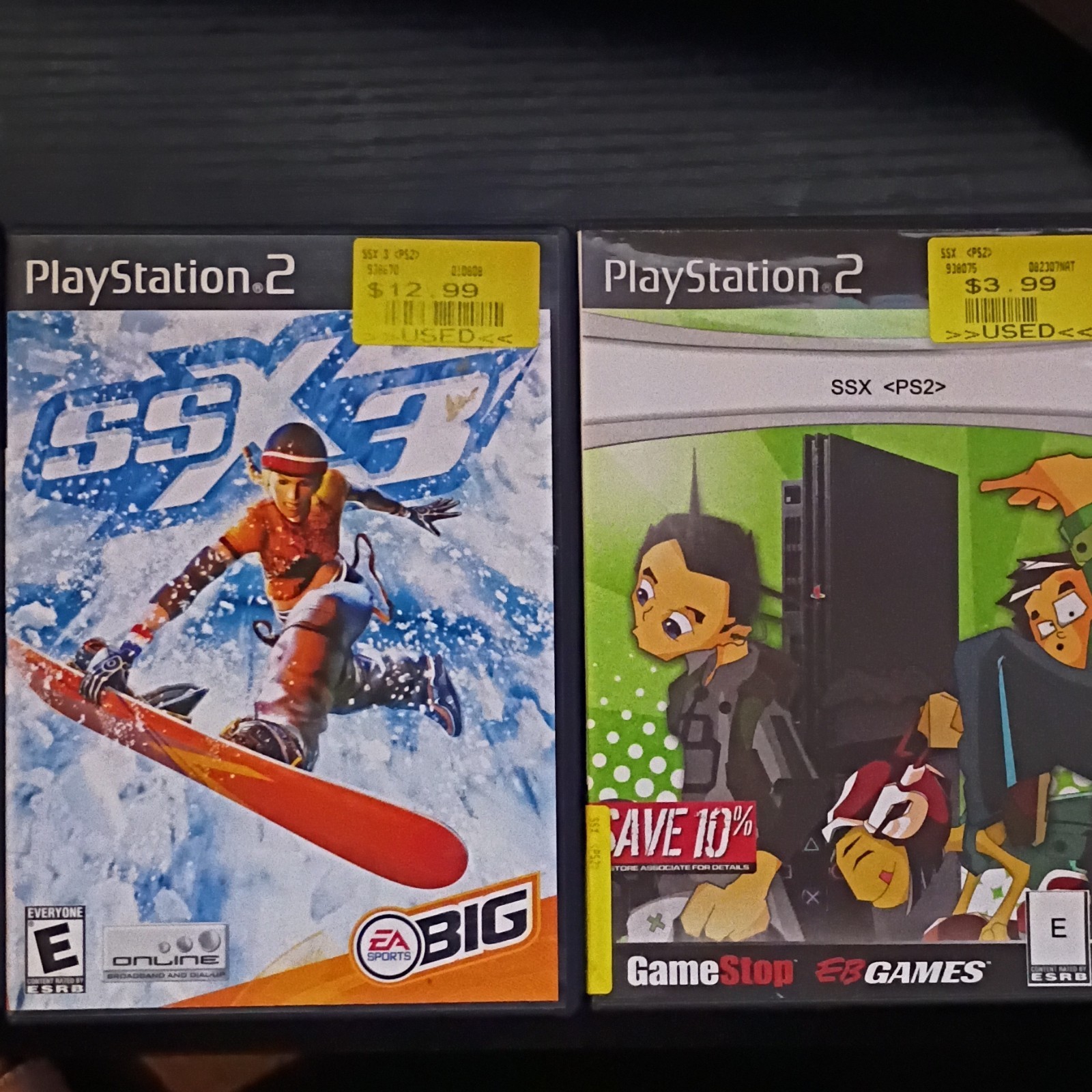 EA Sports BIG SSX Tricky, SSX on Tour, SSX 3, SSX PS2 NTSC-U/C E/E10+ Lot