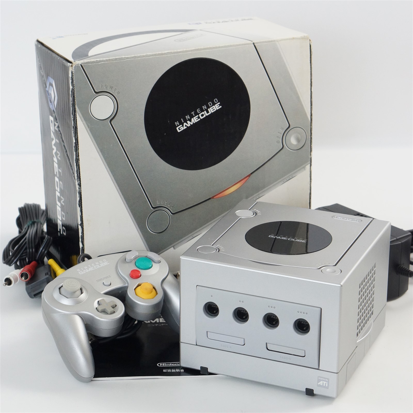 GameCube Silver Console System Boxed DOL-001 JP For Japan Game CD DNM10199731