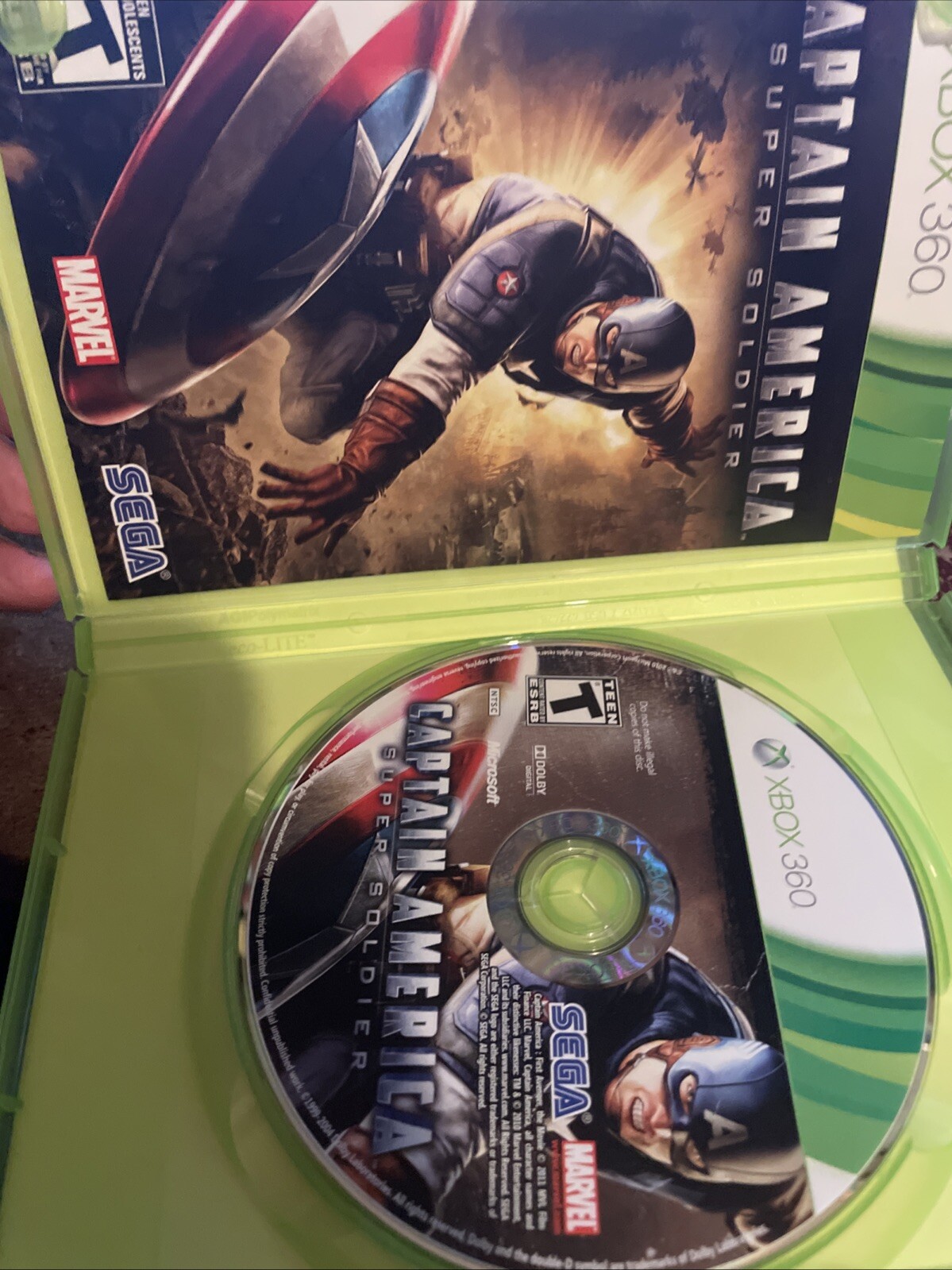 Captain America: Super Soldier (Microsoft Xbox 360, 2011) CIB Complete w/ Manual