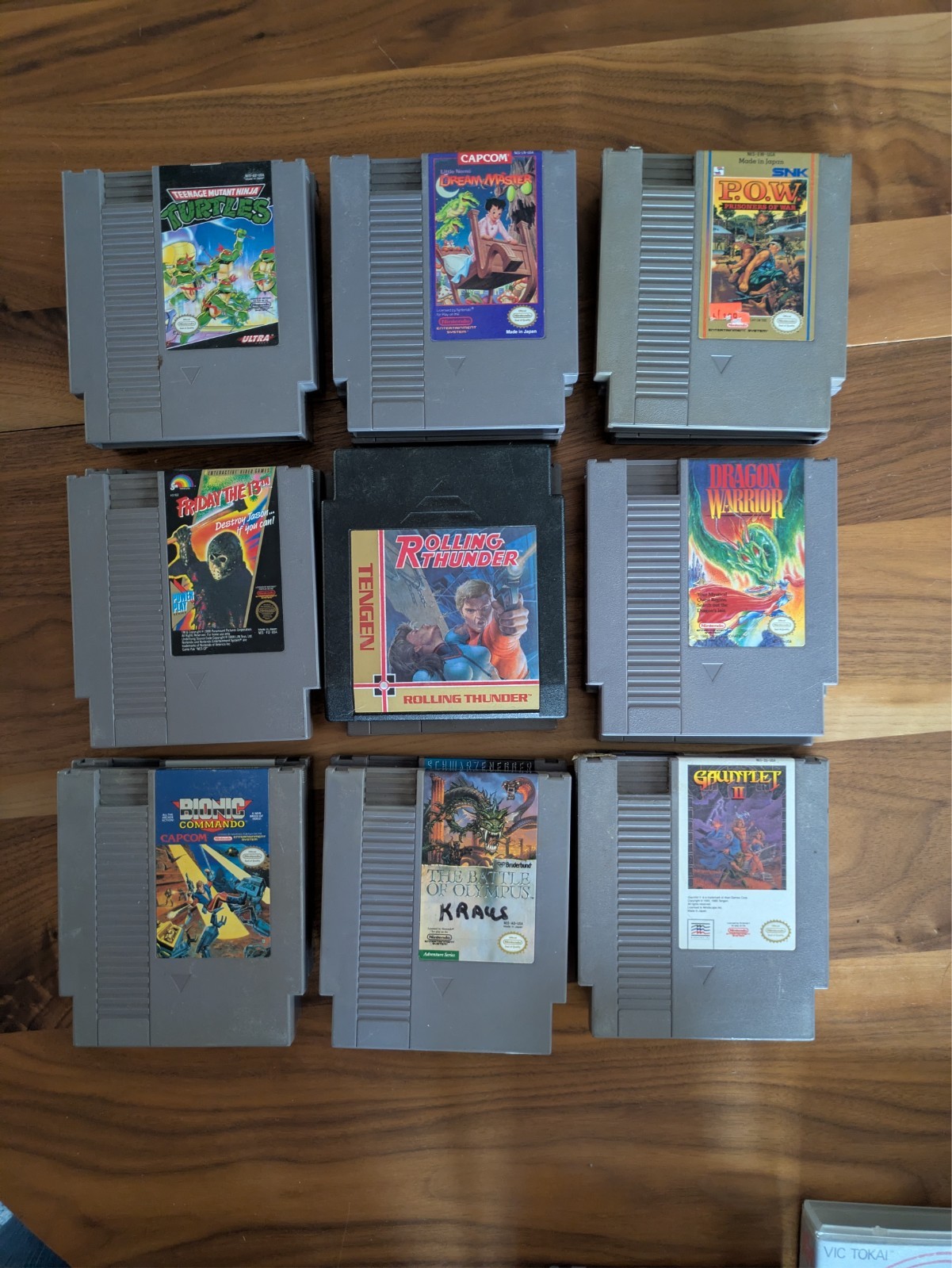 NES 25 games, original Nintendo nes system console, 4 controllers, cables