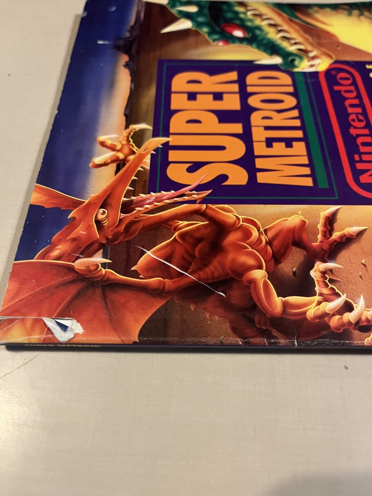 Official Super Metroid Nintendo Player’s Strategy Guide w/ Fold-Out Map SNES