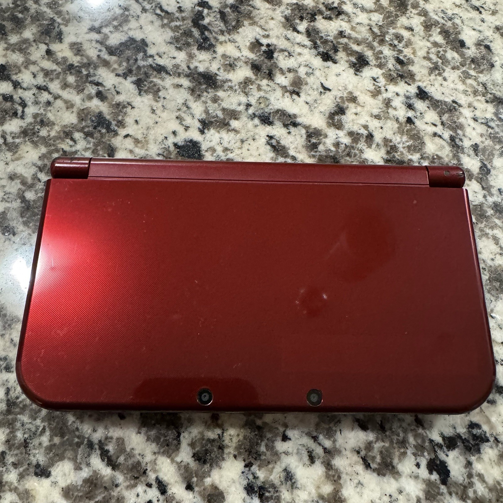 Double IPS New Nintendo 3DSLL W/ Loopy Capture Card, Metallic Red & Metal Shell