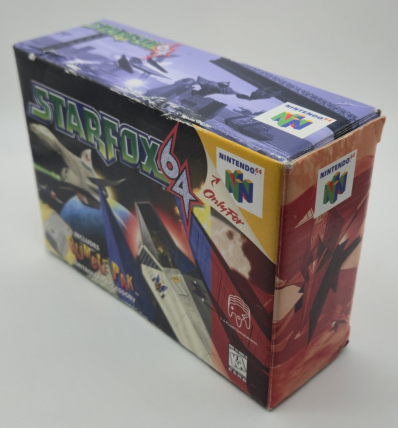 Star Fox 64 N64 Nintendo 1997 Complete in Box CIB w/ Rumble Pak Original Owner