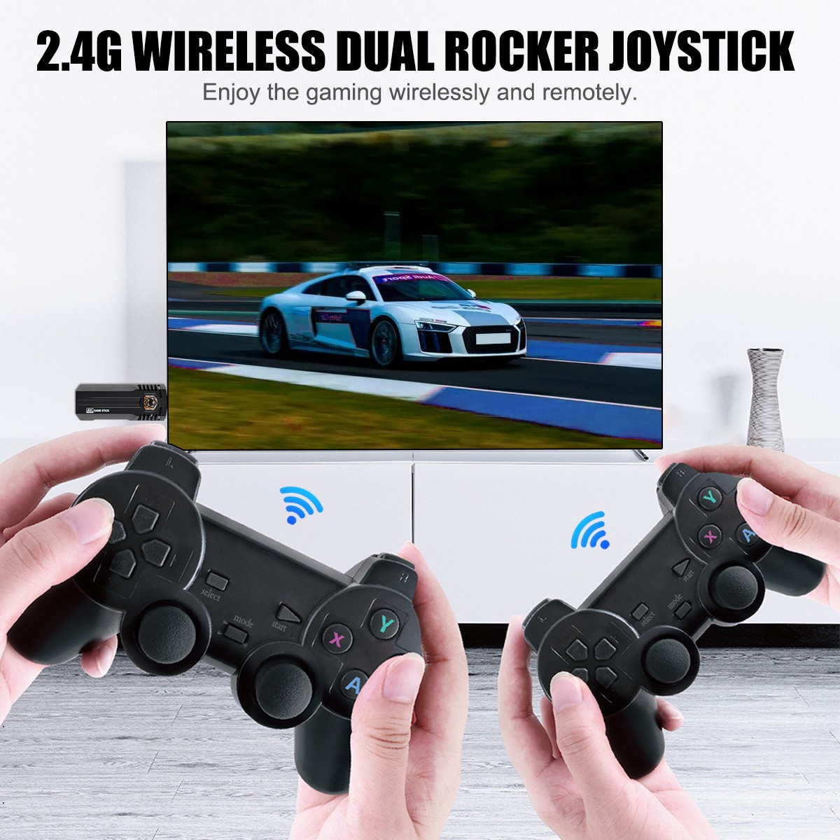 X8PRO 4K Retro Game Console 30,000+ Games 46 Emulators Dual Wireless Controllers