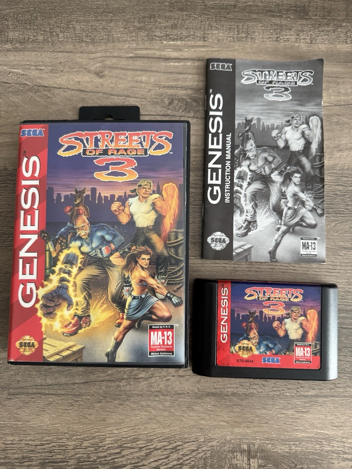 Streets of Rage 3 (Sega Genesis, 1994) Authentic Complete CIB. Tested Working