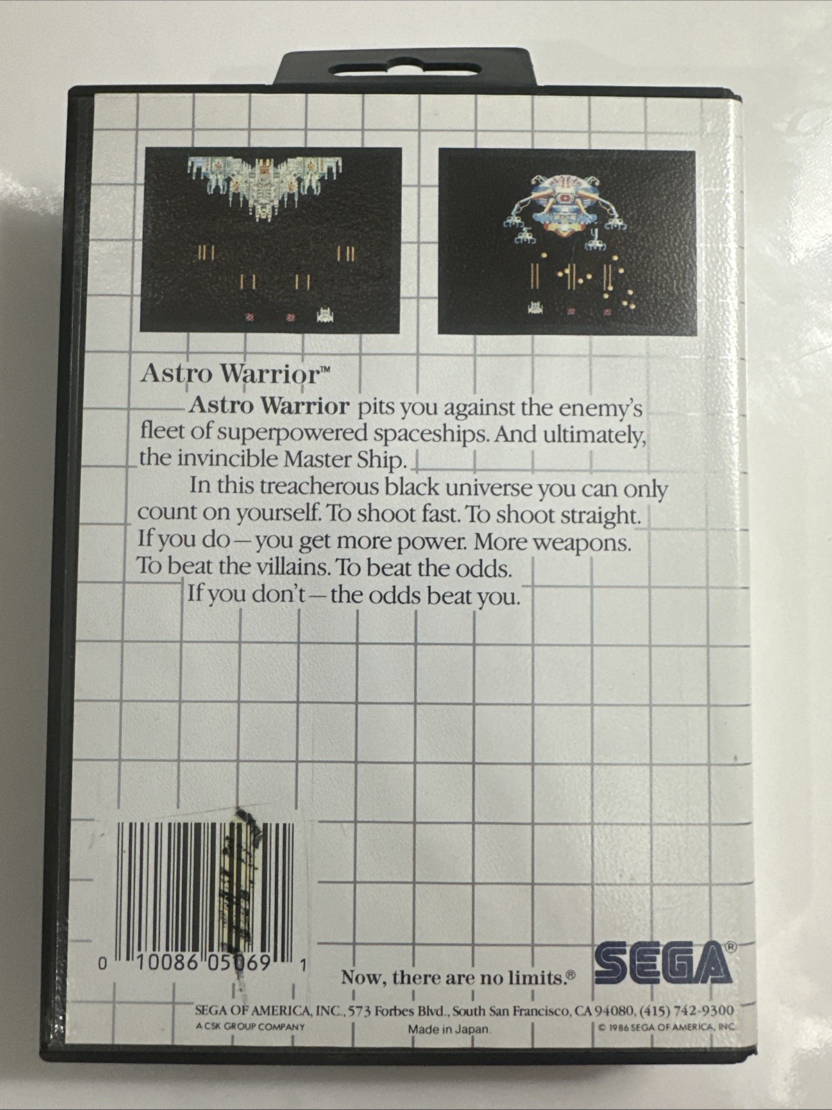 Astro Warrior (Sega Master System) Complete CIB – Tested