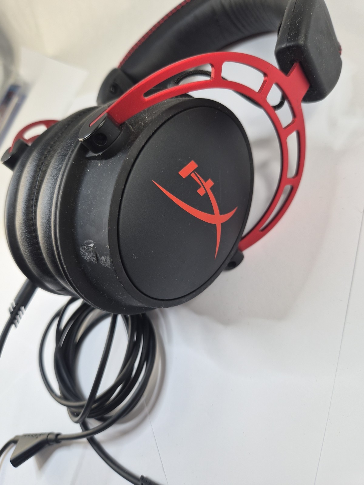 Used Hyper X Cloud 3 Wired Gaming Headset – Black/Red, No Mic
