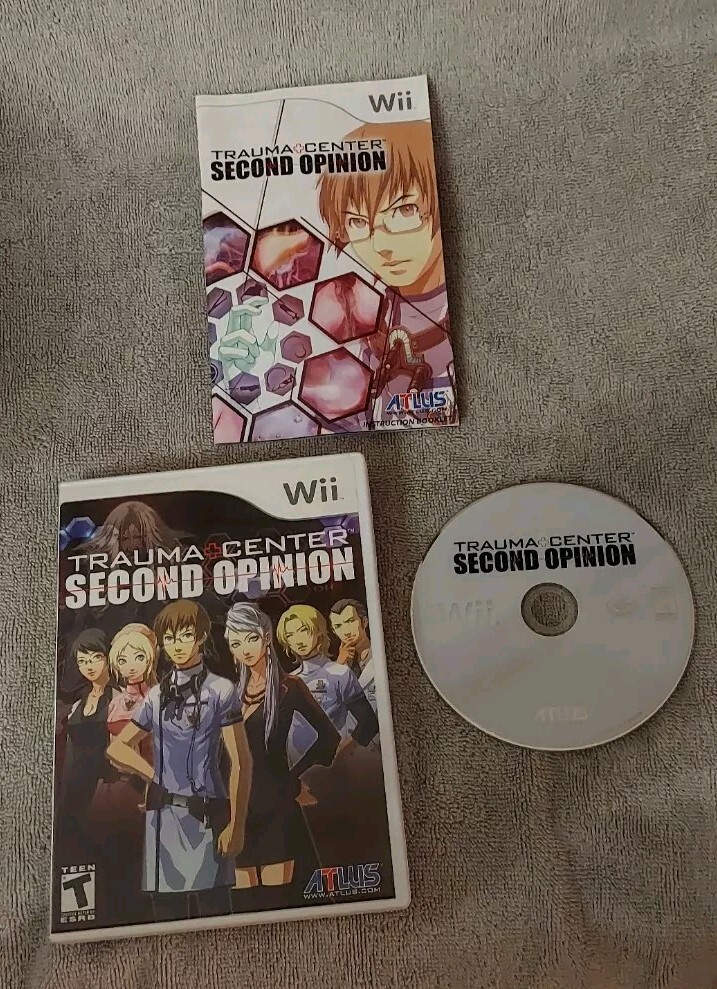 Trauma Center Second Opinion (Nintendo Wii, 2006 Altus) Complete CIB W/ Manual