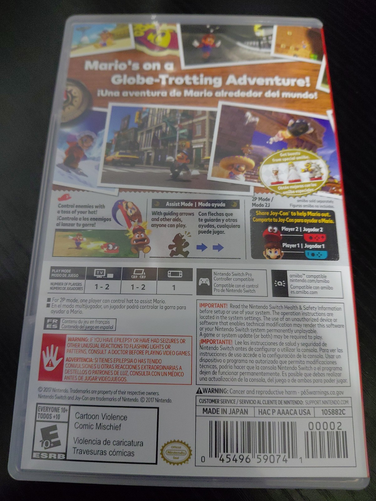 Super Mario Odyssey Nintendo Switch Game With Original Case Nintendo Switch 2