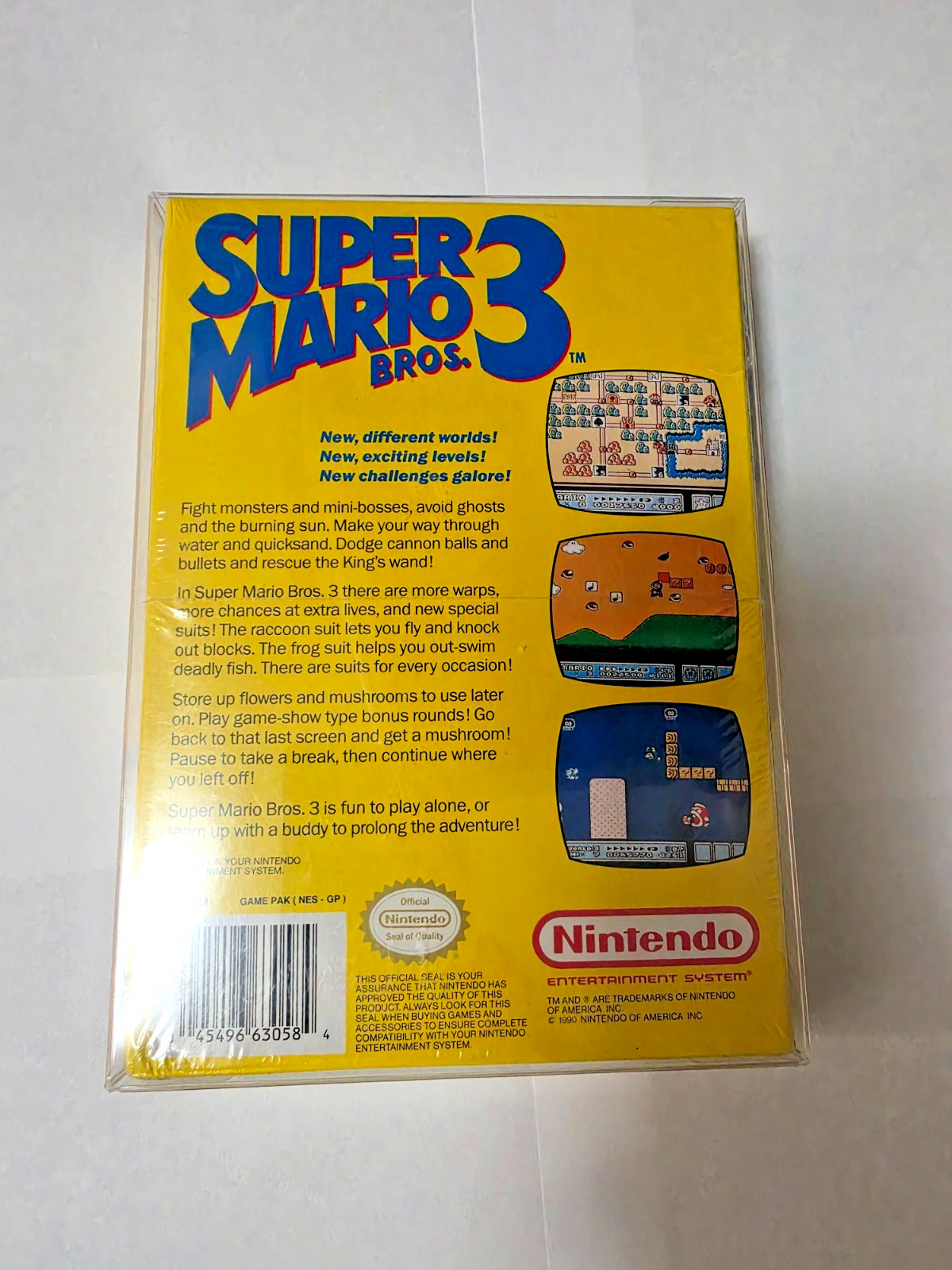 Vintage Super Mario Bros 3 Game Nintendo NES Sealed New Never Opened