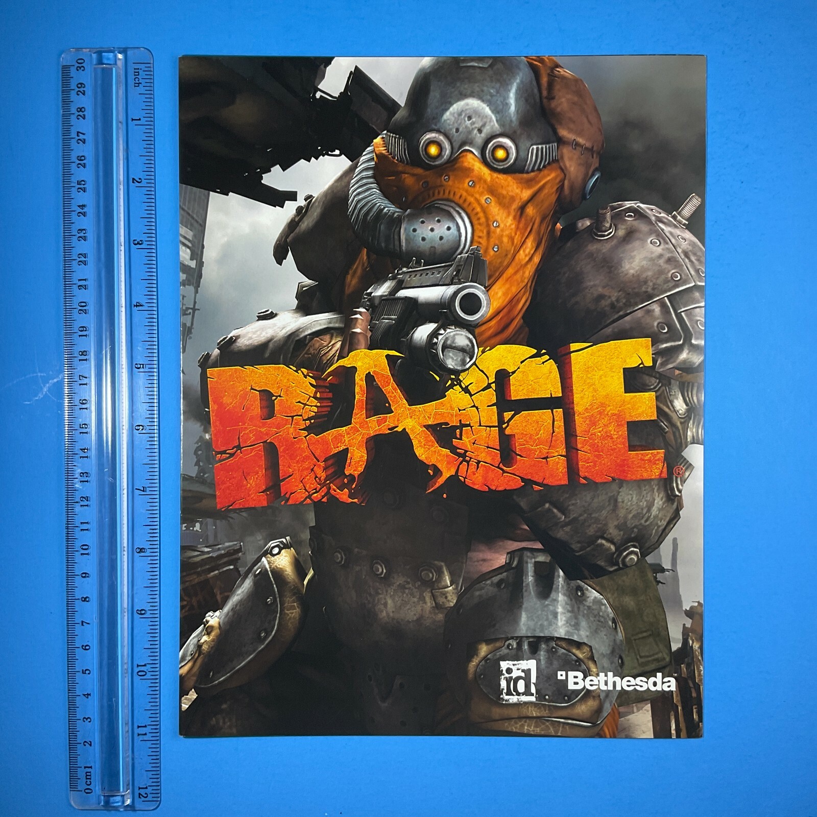 RAGE Launch Kit Sales Marketing Fold Out Retailer Promo ID Bethesda 2011