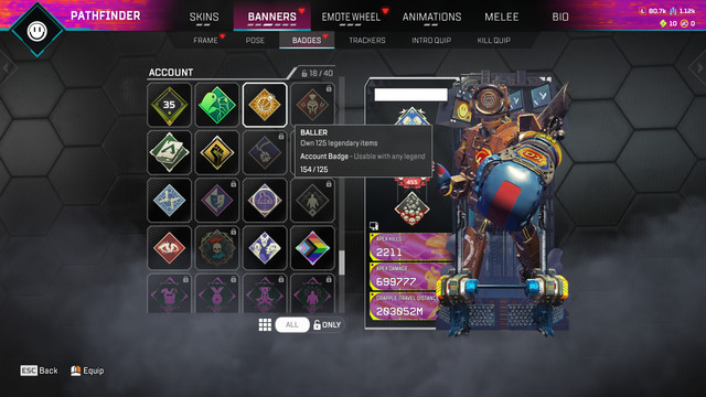 Apex Legends PREDATOR account [PC+XBOX+PSN] (FULL ACCESS) pathfinder hierloom