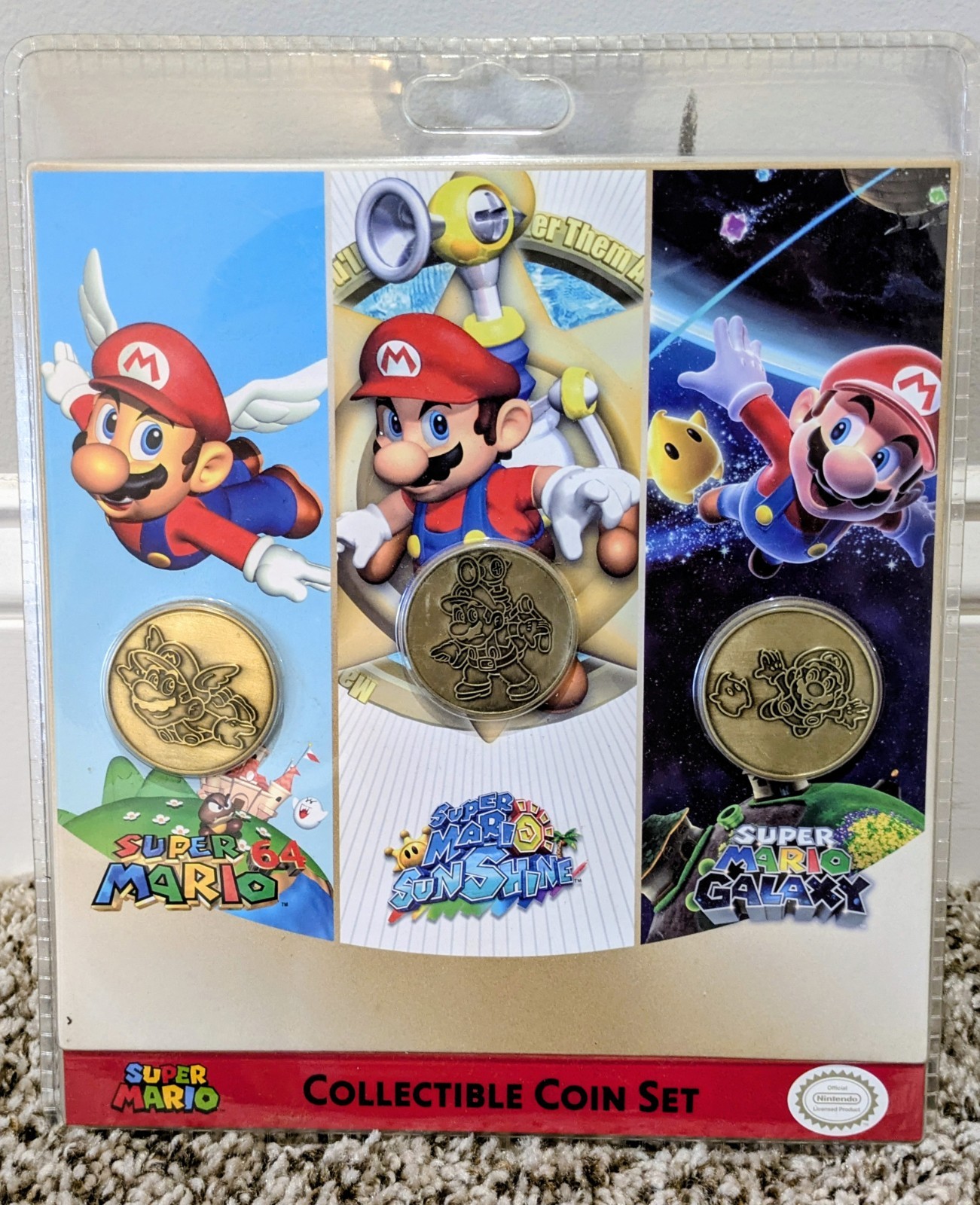 Super Mario Collectible Coin Set NEW Sealed