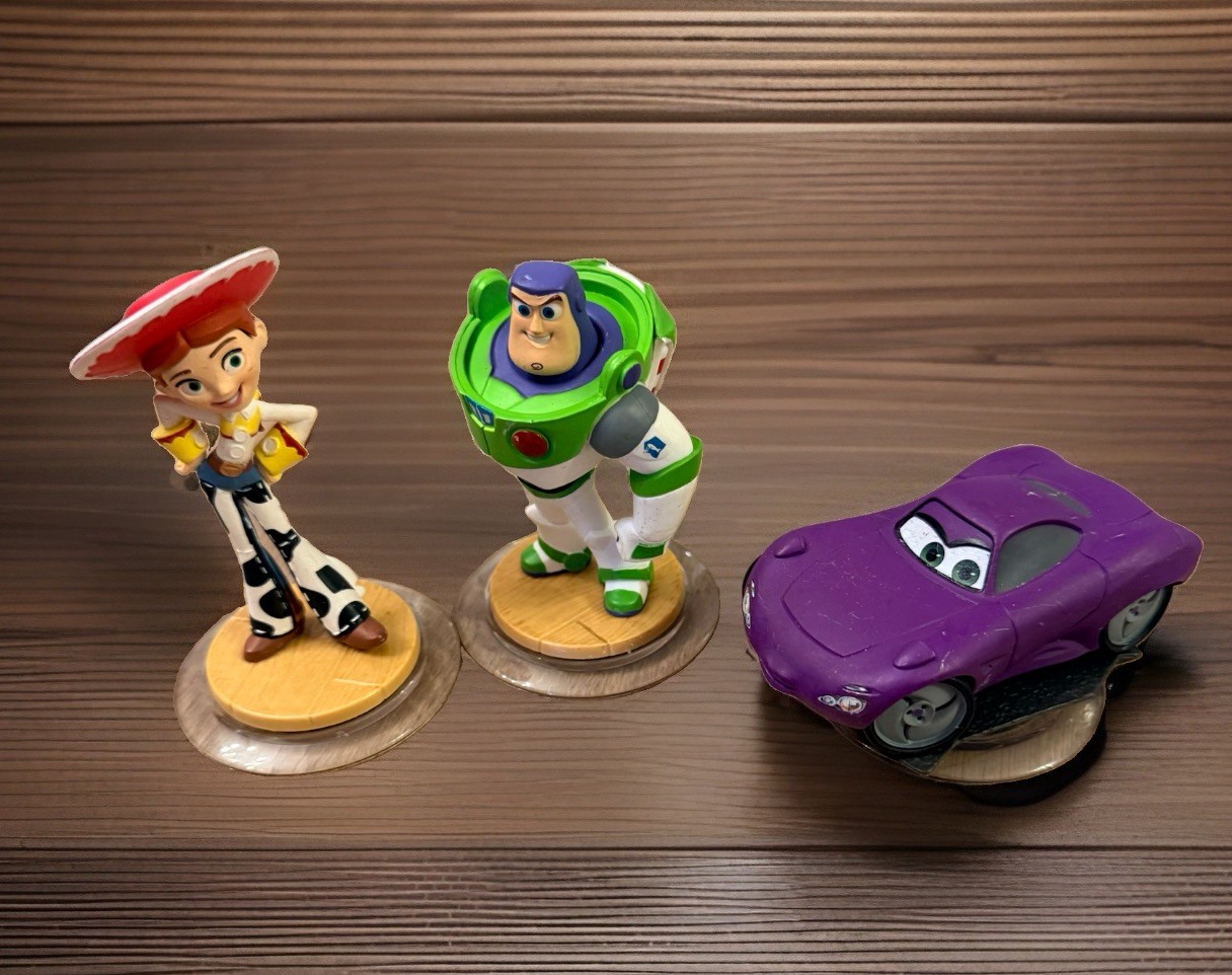 Disney Infinity Toy Story, Cars Character Figures Jessie Buzz Lightyear Holley