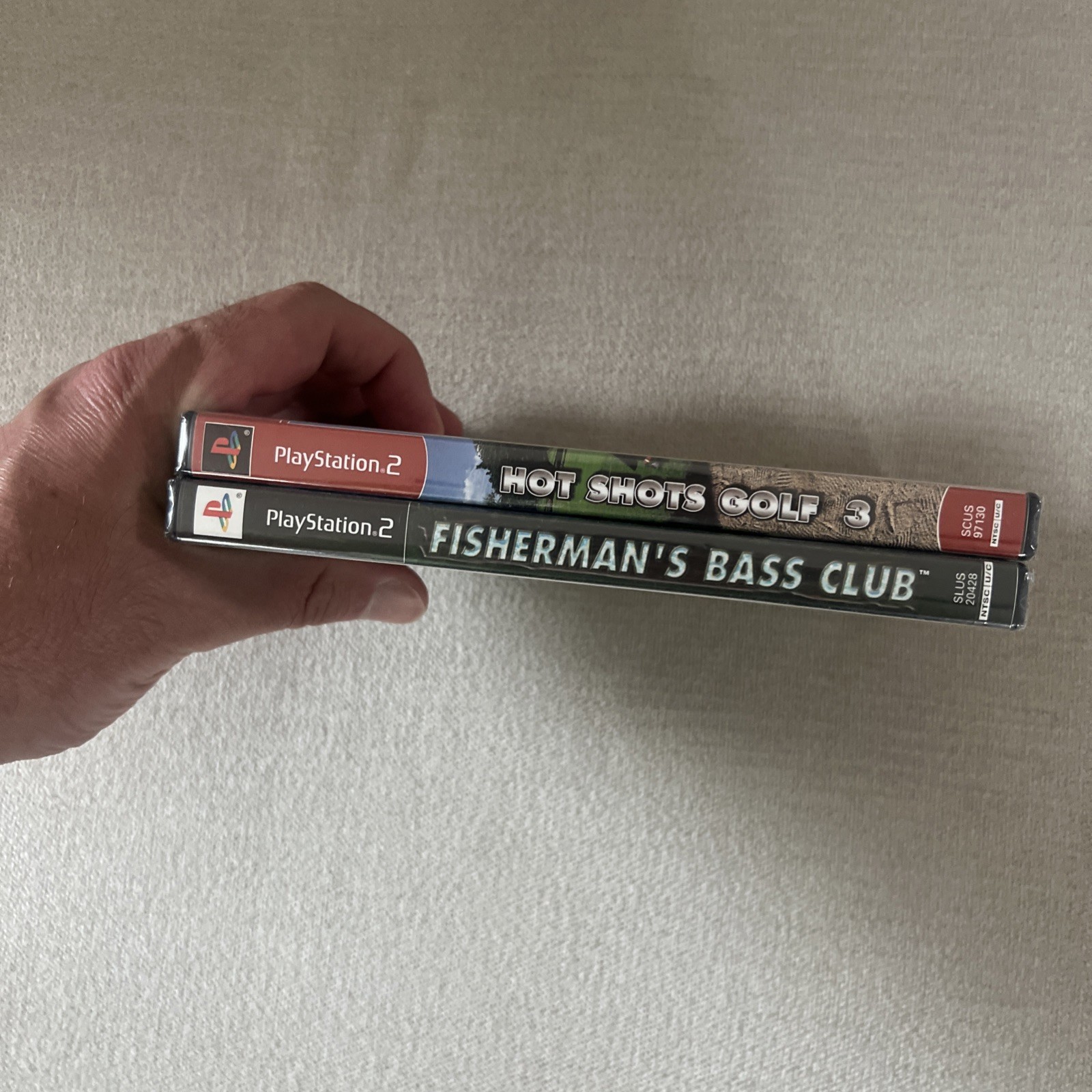 Sony PlayStation 2 Video Game LOT of 2 – Fisherman’s Bass Club Hot Shots Golf 3