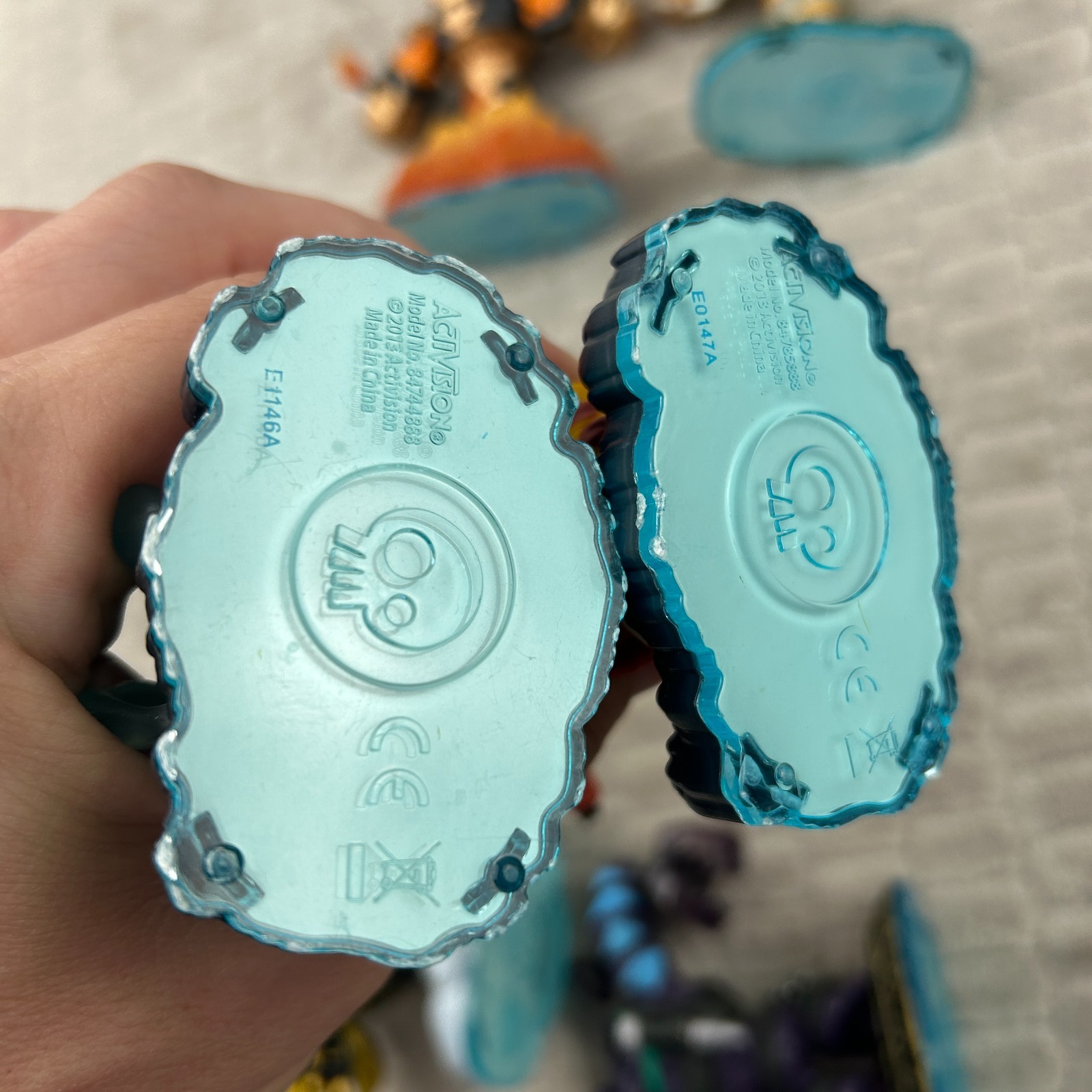 Skylanders Swap Force Lot Of 6 Blast Zone Grilla Drilla Night Shift Rattle Snake