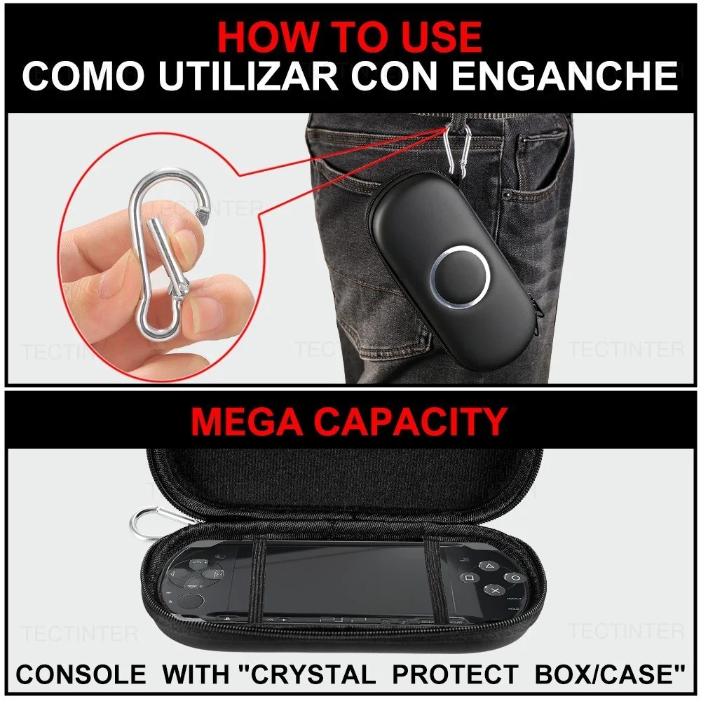 EVA Storage Protective Case Pouch Bag for Sony PSP 3000/2000/1000 Game Console