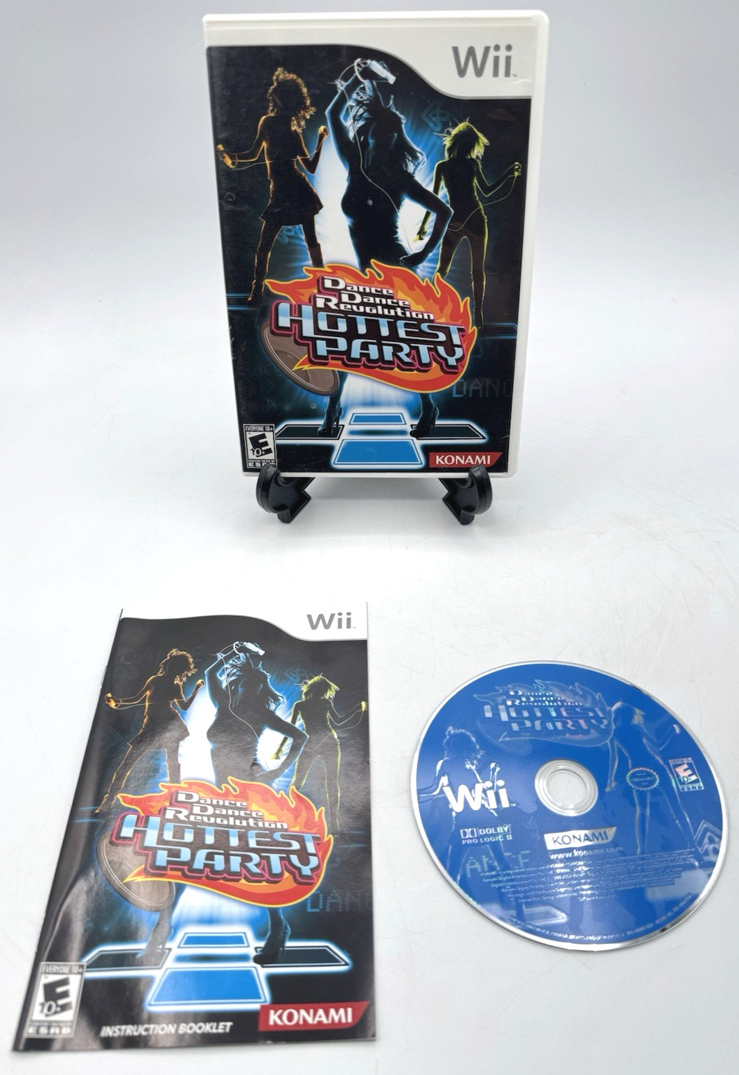 Dance Dance Revolution Hottest Party Nintendo Wii Bundle WITH Dance Pad Mat