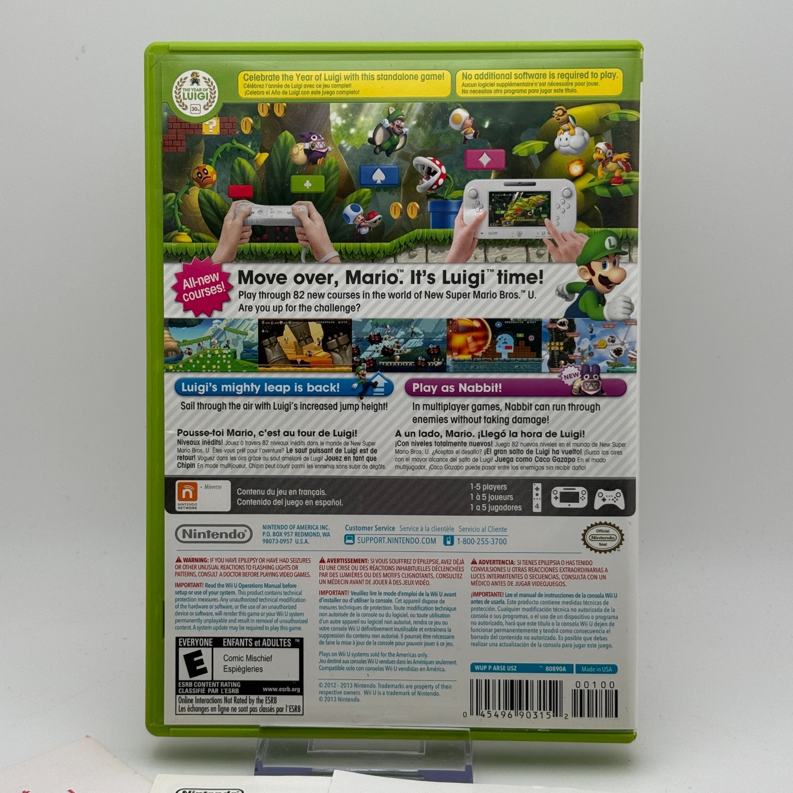 New Super Luigi U (Nintendo Wii U, 2013) CIB
