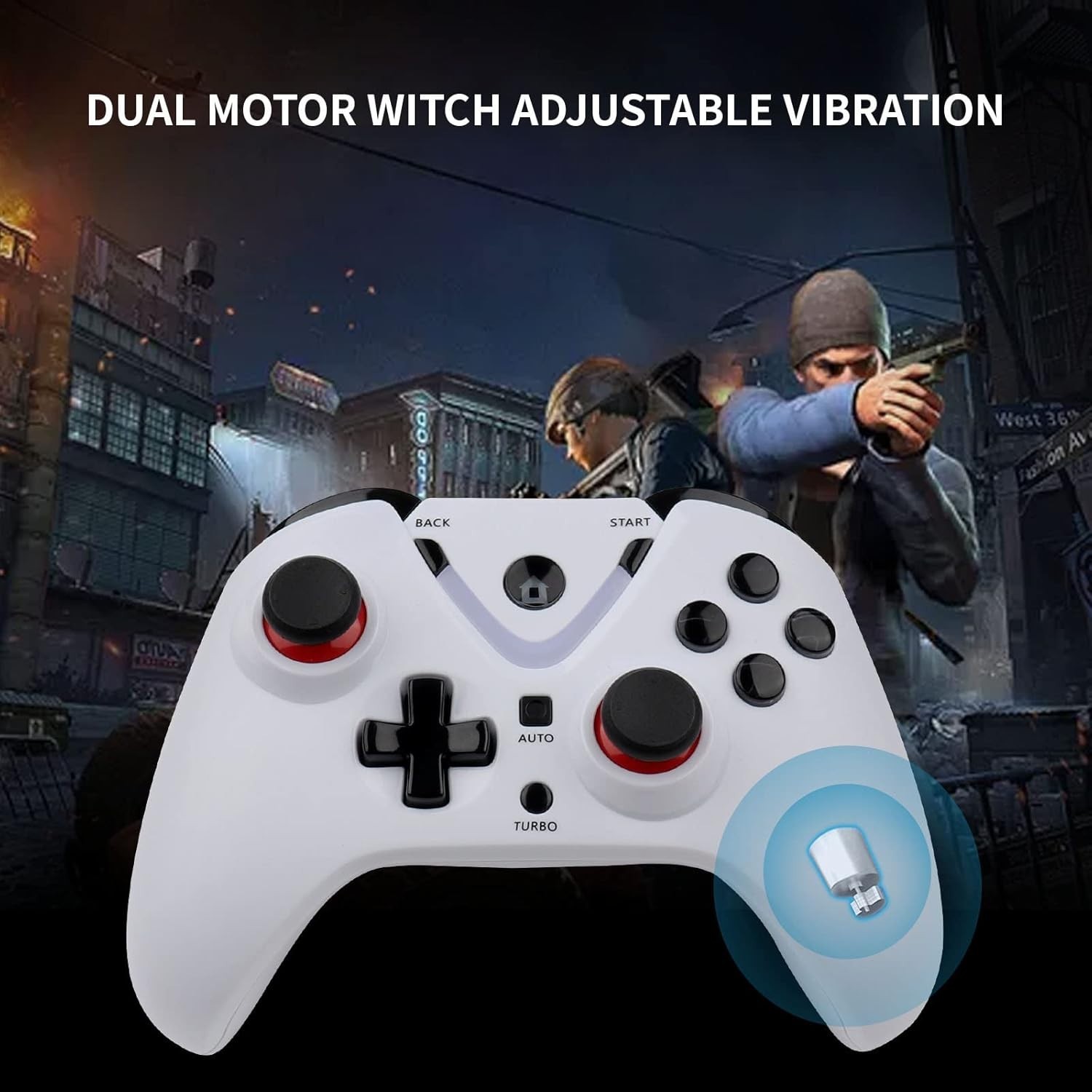 White Wireless Joystick with Multi-Color LED Lighting for Ultimate Xbox Gaming