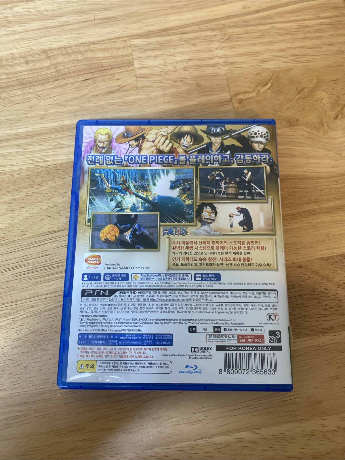 One Piece: Pirate Warriors 3 (Sony PlayStation 4, 2015) PS4 Korea W/ Manual