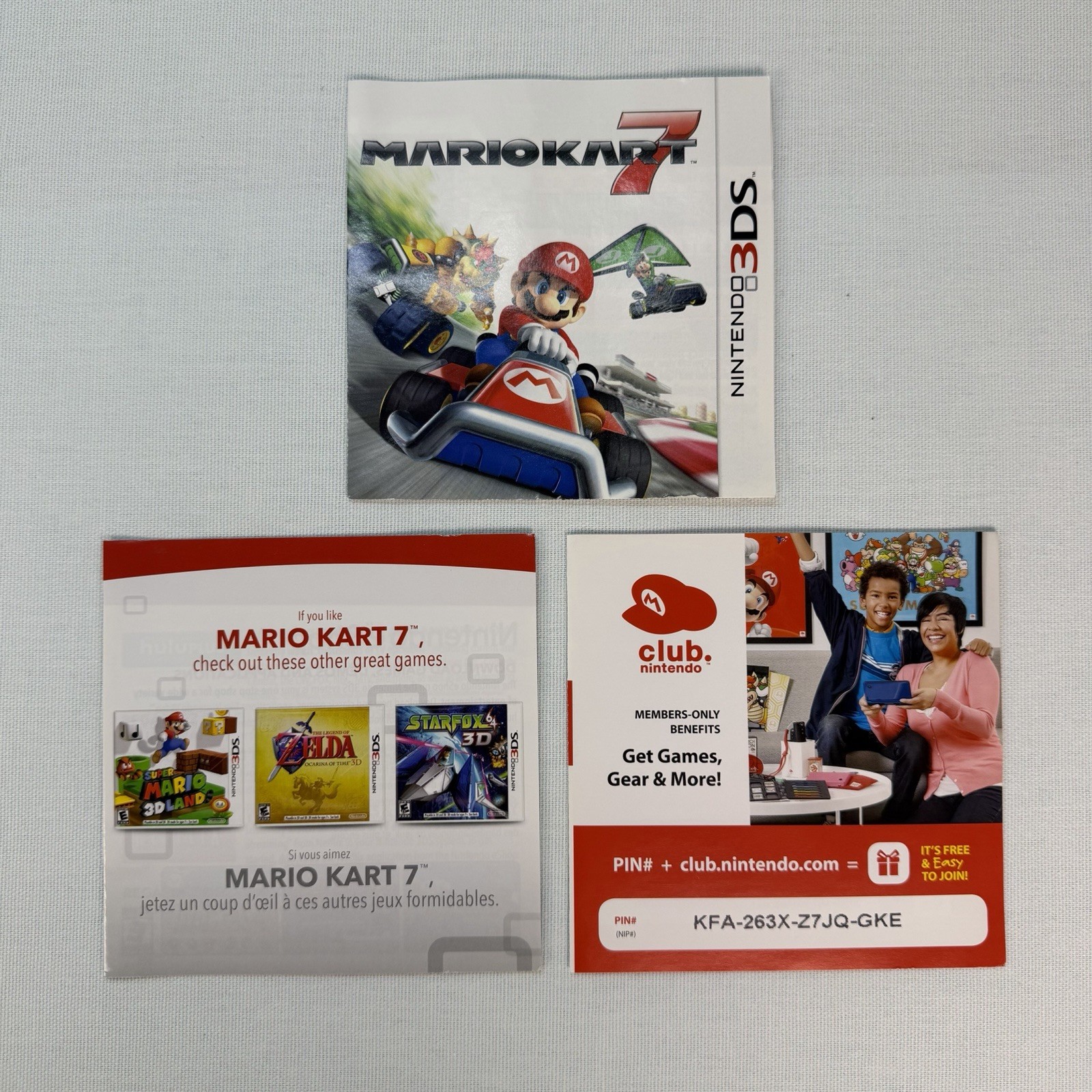 Mario Kart 7 Nintendo 3DS Case & Manual Only – No Game