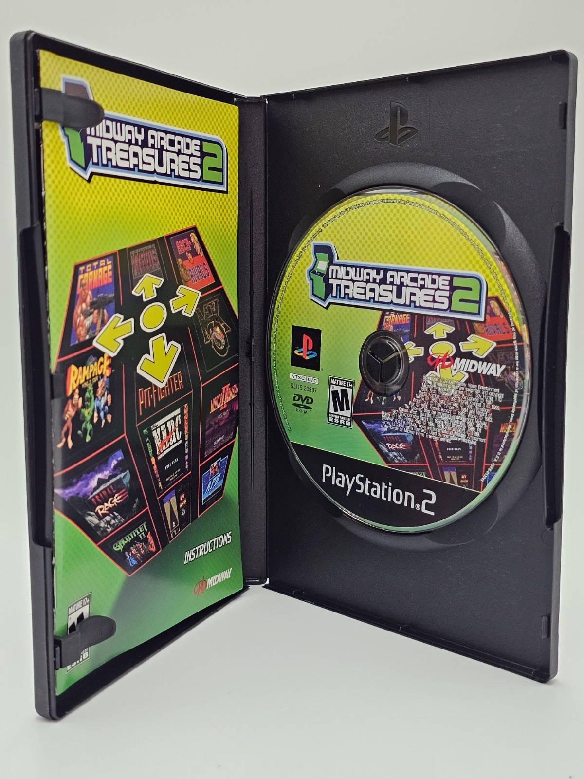 Sony Playstation 2 PS2 Midway Arcade Treasures 2 CIB Cleaned & Tested