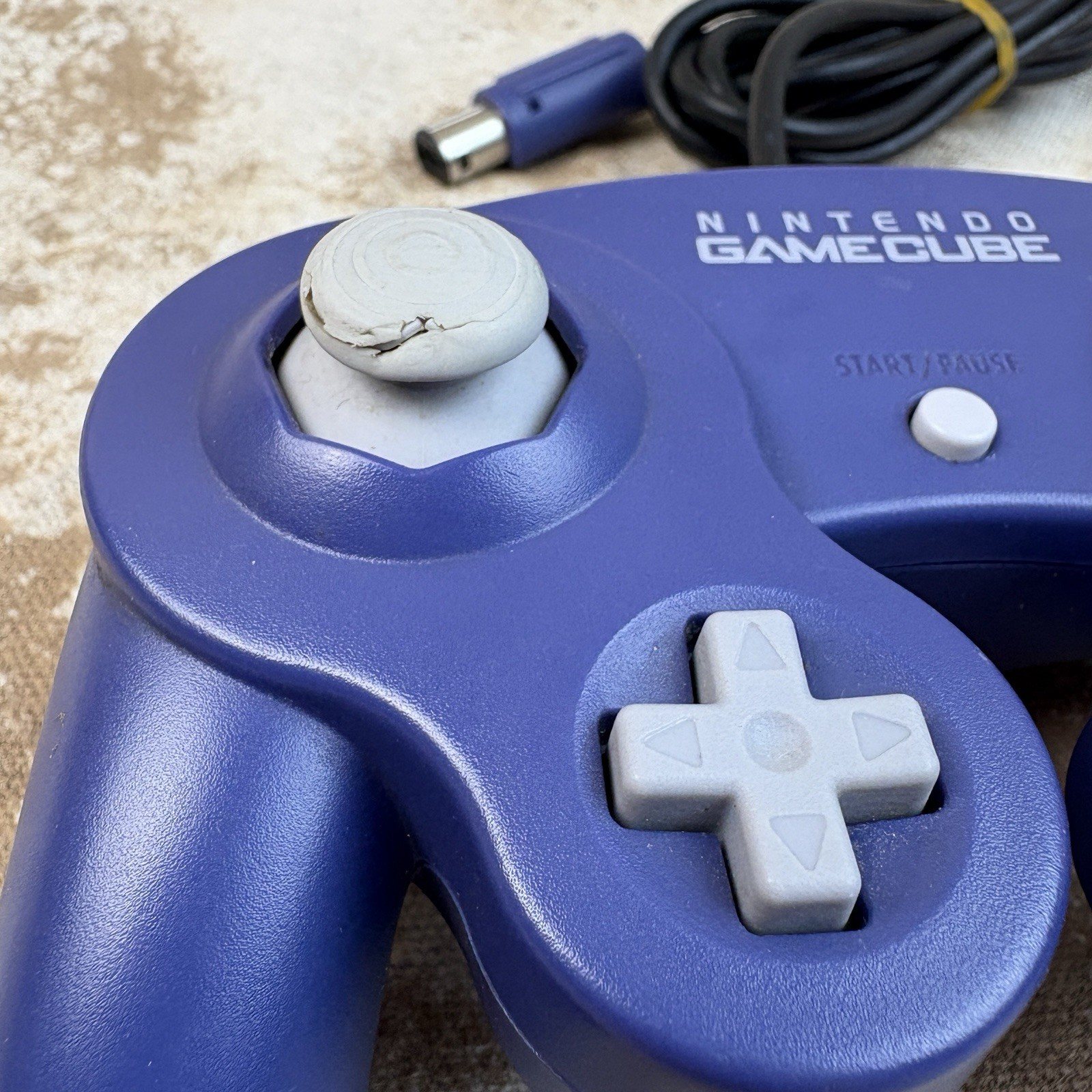 Nintendo GameCube Controller OEM Purple Indigo DOL-003 Tested/ Working Pics*