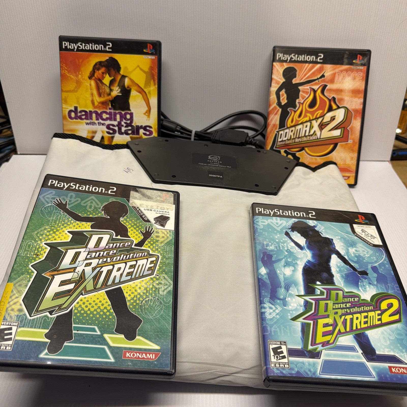 DDR Dance Pad Bundle Pelican Universal Mat DDR, Dancing With The Stars Bundle