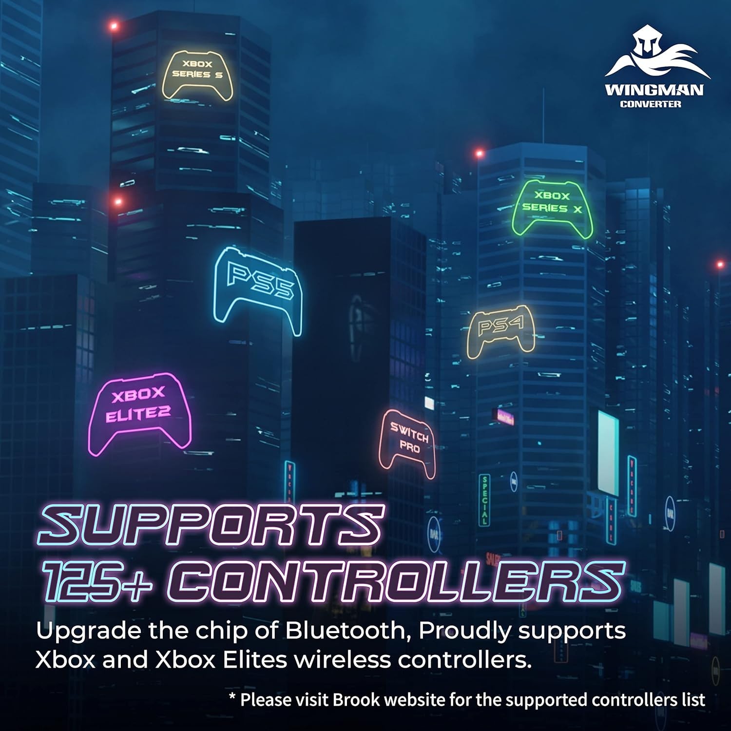 Brook Wingman XE2 Wireless Controller Adapter for XSX/Xbox One/Elite2/PS4 V2026
