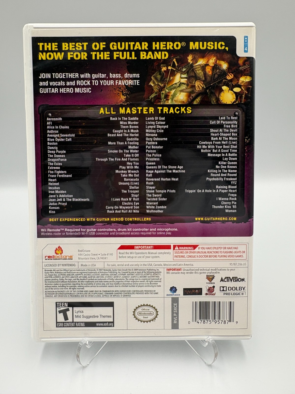 Guitar Hero: Smash Hits – Nintendo Wii CIB Complete w/ Manual – Tested Pristine