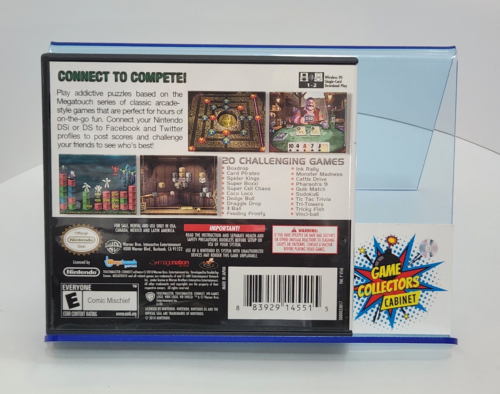 TouchMaster: Connect (Nintendo DS, 2010) Game CIB Complete Tested Retro