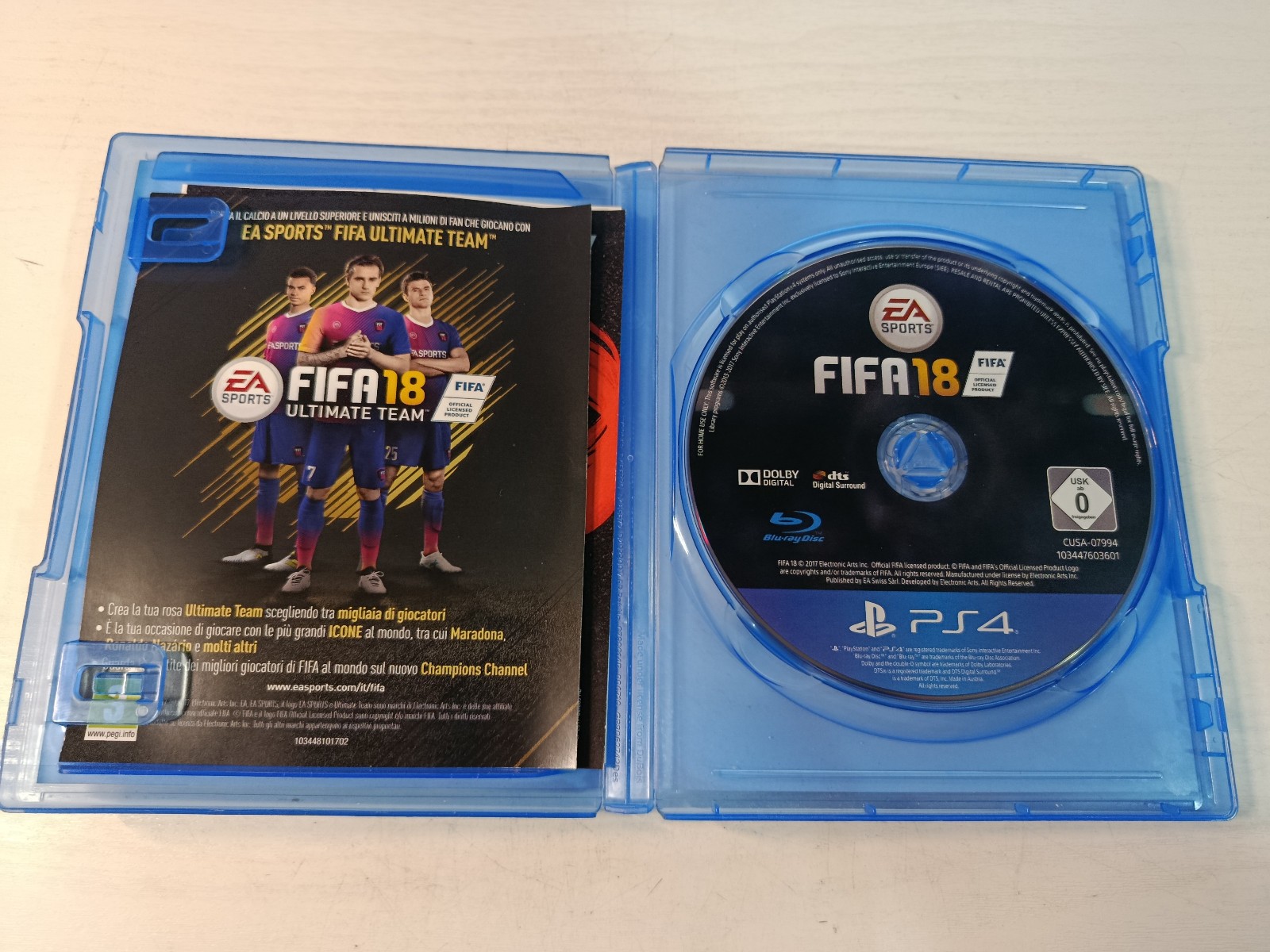 FIFA 18 EA Sports Game PS4 Italy Edition PAL Am