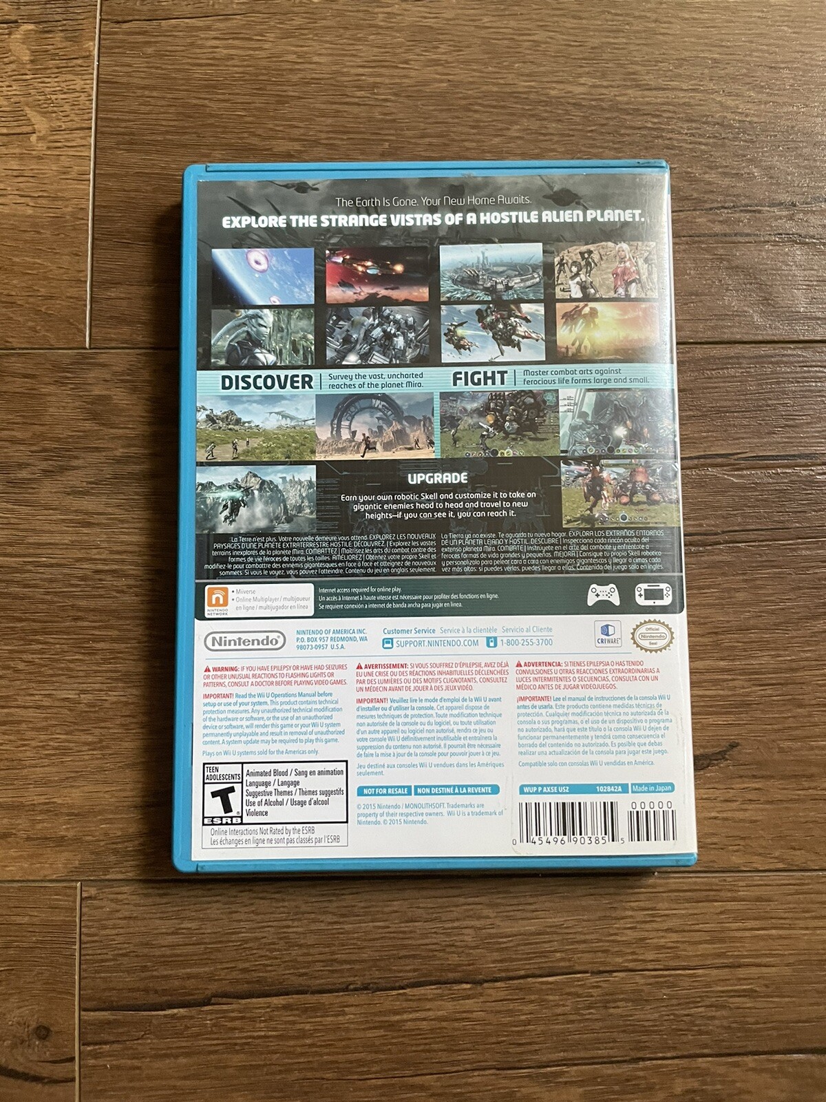Xenoblade Chronicles X (Nintendo Wii U, 2015) Tested Fast Shipping !