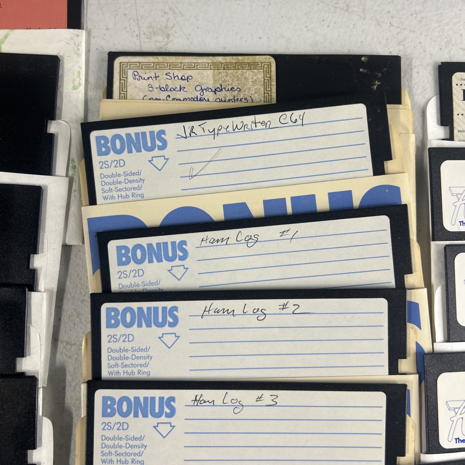 Commodore 64 Floppy Disks With Games Selling As Is for Blank Disk LOT Of 66