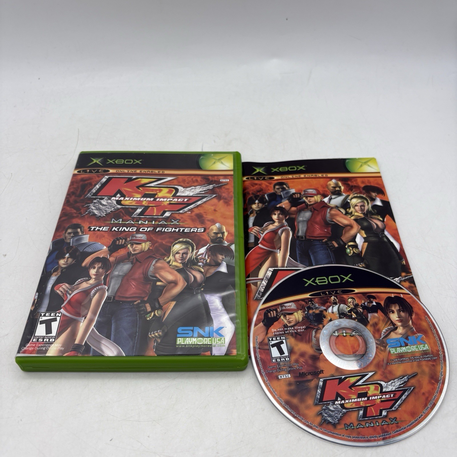 King of Fighters: Maximum Impact Maniax (Microsoft Xbox) Complete w/ Manual CIB