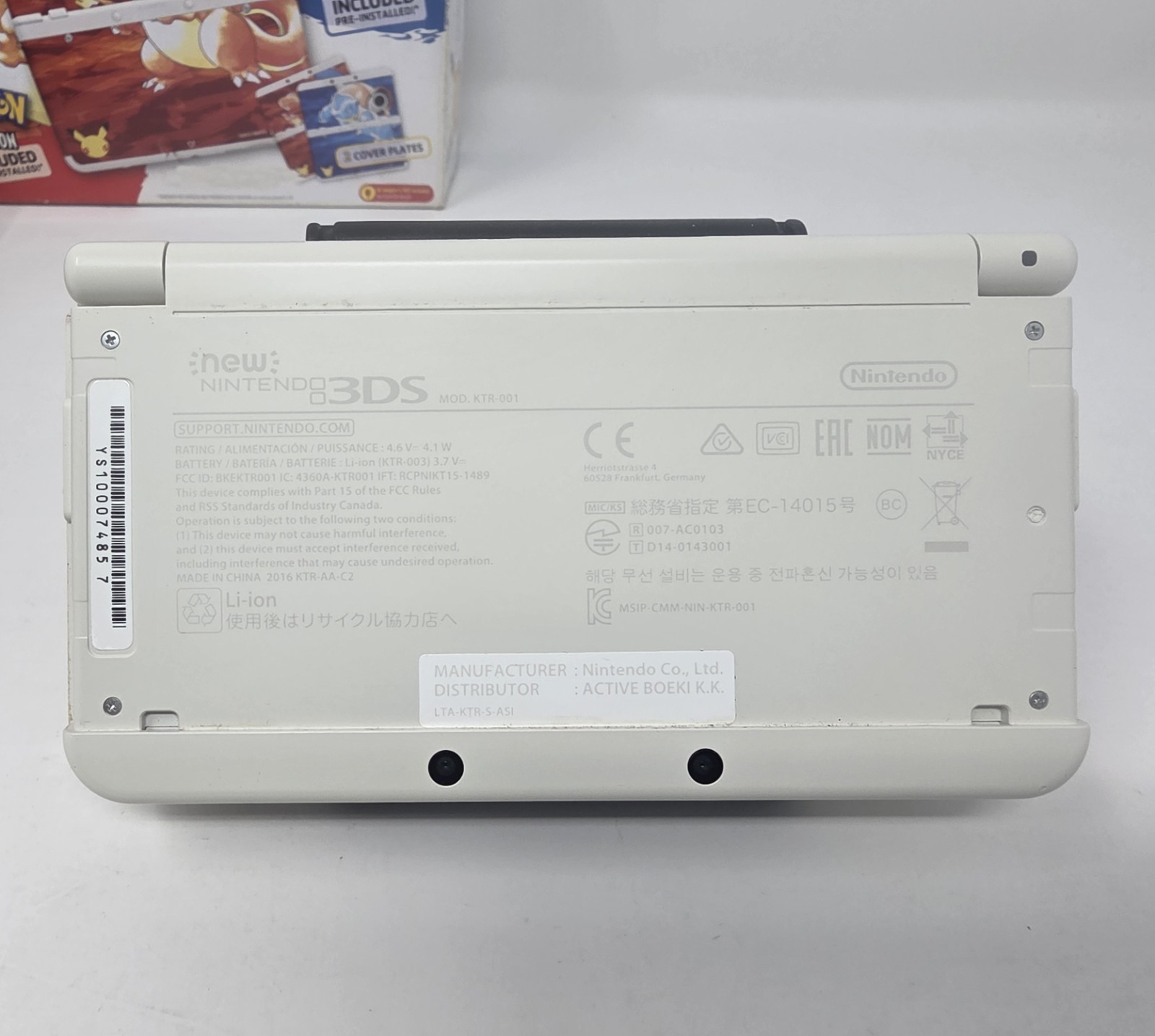 💥 New Nintendo 3DS Pokemon 20th Anniversary Edition System Box Plates Red Blue